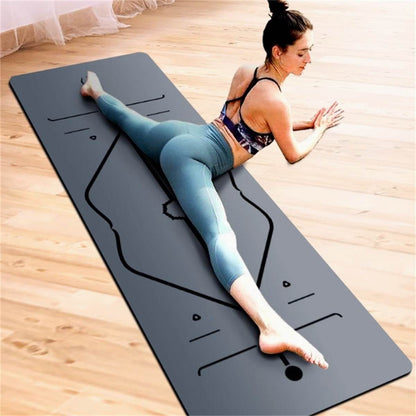 Natural Rubber Non-slip Professional 5mm Thickness Yoga Mat - FLORANZANI- Beauté & Santé