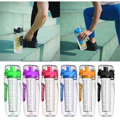 1000ml Water Fruit Bottle BPA Free Plastic Sport Fruit Infuser Water Bottles With Infuser Juice Shaker Drink Bottle Of Water - FLORANZANI- Beauté & Santé