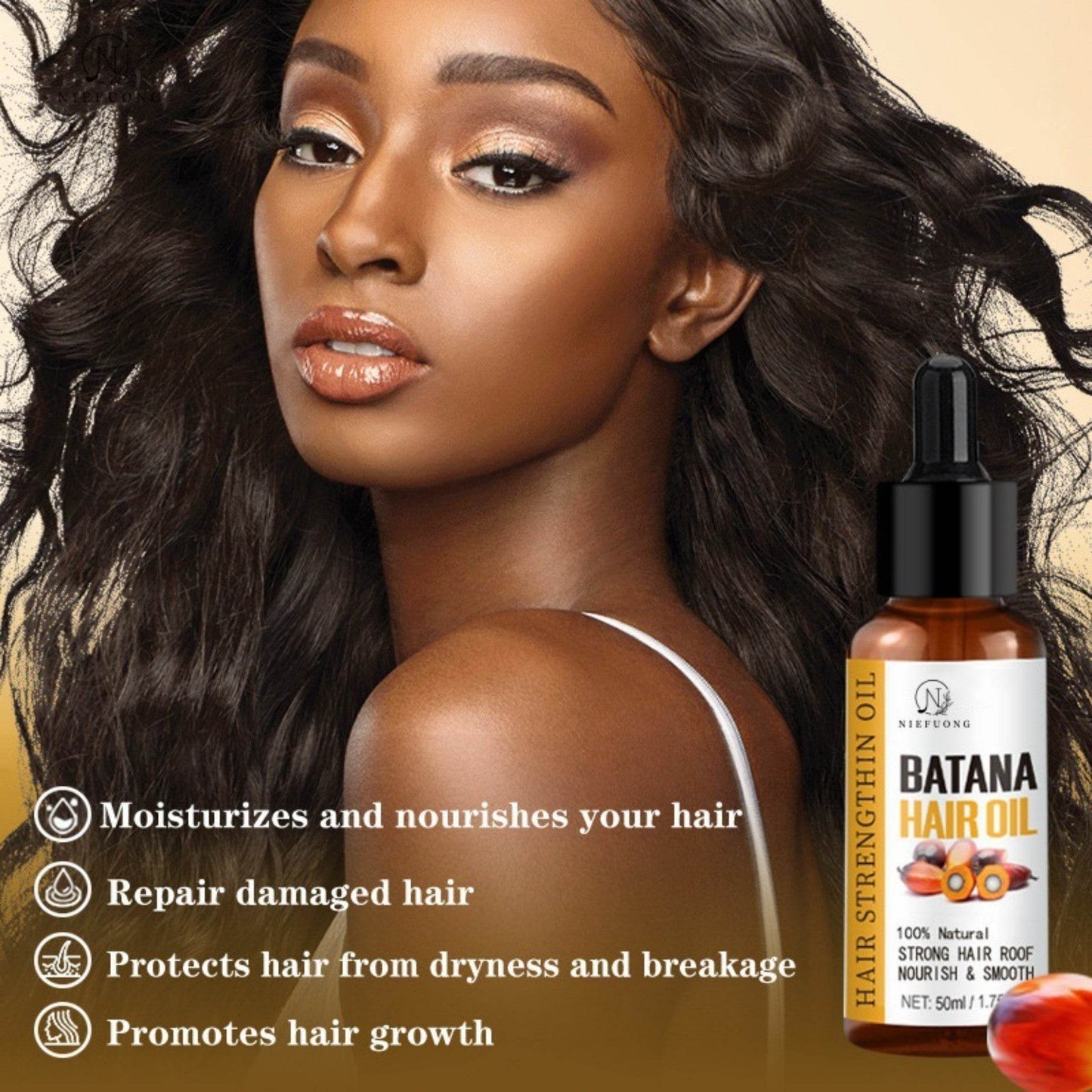 Batana Oil 50ml Hair Care - FLORANZANI- Beauté & Santé