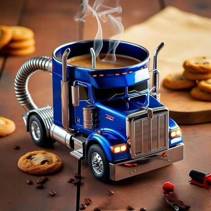 Durable Truck Coffee Mug Semi Truck Handcrafted Coffee Cup Semi-trailer Shaped Semi-Truck Coffee Mugs For Family - FLORANZANI- Beauté & Santé