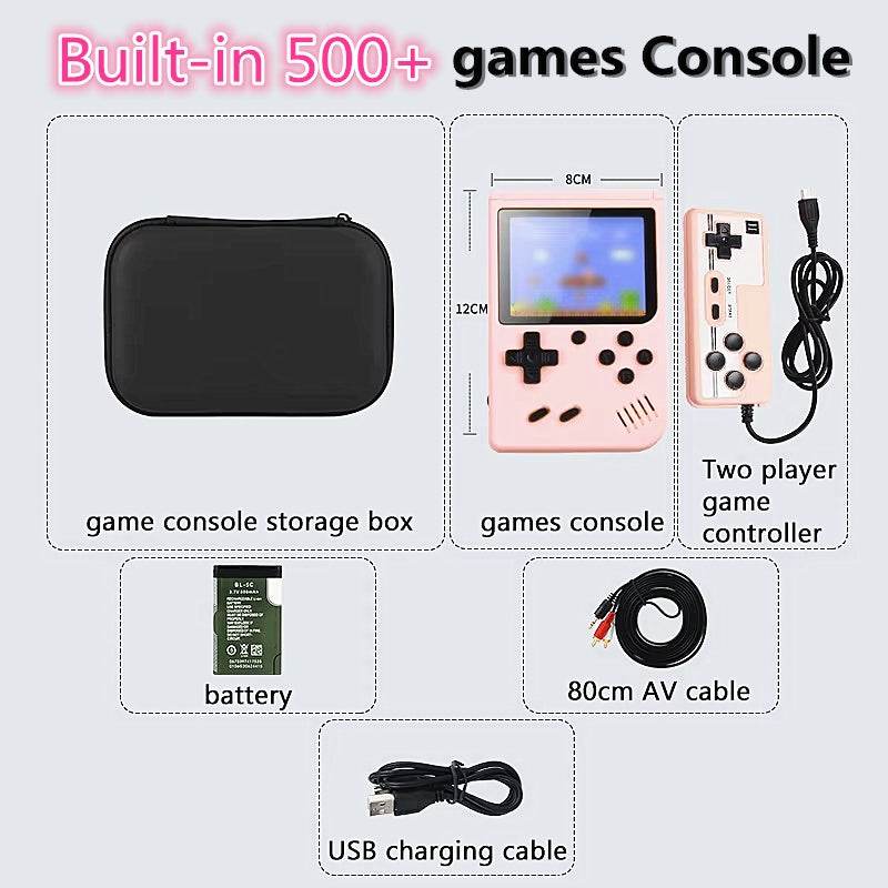 Built-in 500+ Classic games 5 inch arcade retro Console games console for Game boy Emulator TV Video Game Handheld Game Player - FLORANZANI- Beauté & Santé